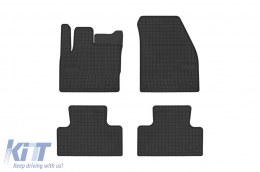 Specific rubber mats suitable for Range Rover Evoque 2011-2018, 4-piece set, black color from Frogum El Toro series - ABFMLR6024056