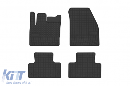 Specific rubber mats suitable for Range Rover Evoque 2011-2018, 4-piece set, black color from Frogum El Toro series-image-6250987