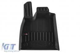 Specific rubber mats suitable for Renault 5 E-tech hatchback after 2024, 3-piece set, black color, with 24-month warranty-image-6224413