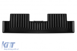 Specific rubber mats suitable for Renault 5 E-tech hatchback after 2024, 3-piece set, black color, with 24-month warranty-image-6224415