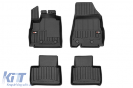 Specific rubber mats suitable for Renault Arkana after 2019, 4-piece set, black color, with 24-month warranty - ABFMR6017939