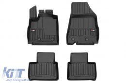 Specific rubber mats suitable for Renault Arkana after 2019, 4-piece set, black color, with 24-month warranty-image-6223583