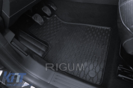 Specific rubber mats suitable for Renault Austral MHeV after 2023, 4-piece set, black color-image-6250217