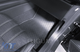 Specific rubber mats suitable for Renault Austral MHeV after 2023, 4-piece set, black color-image-6250218