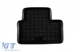 Specific rubber mats suitable for Renault Captur after 2019, Captur E-tech Hybrid after 2020, 4-piece set, black color-image-6216138