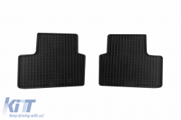 Specific rubber mats suitable for Renault Captur after 2019, 4-piece set, black color-image-6220356