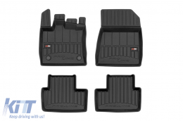 image-70-Specific rubber mats suitable for Renault Captur after 2019, 4-piece set, black color, with 24-month warranty
