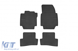 Specific rubber mats suitable for Renault Captur 2013-2019, 4-piece set, black color from Frogum El Toro series - ABFMR6019437