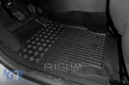 Specific rubber mats suitable for Renault Captur after 2013, 4-piece set, black color-image-6249248