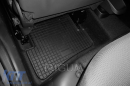 Specific rubber mats suitable for Renault Captur after 2013, 4-piece set, black color-image-6249250