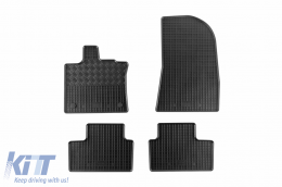 Specific rubber mats suitable for Renault Captur, Captur Hybrid after 2020, Symbioz after 2024, Mitsubishi ASX after 2023, 4-piece set, black color - ABFMR6023732
