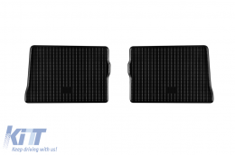 Specific rubber mats suitable for Renault Clio II after 1998, Thalia I after 2000, Thalia II after 2008, 4-piece set, black color-image-6248926