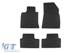 Specific rubber mats suitable for Renault Clio V after 2019, 4-piece set, black color - ABFMR6023729
