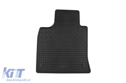 Specific rubber mats suitable for Renault Clio V after 2019, 4-piece set, black color-image-6249887