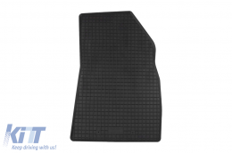 Specific rubber mats suitable for Renault Clio V after 2019, 4-piece set, black color-image-6249888