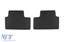 Specific rubber mats suitable for Renault Clio V after 2019, 4-piece set, black color-image-6249889