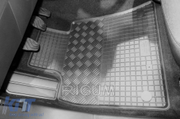 Specific rubber mats suitable for Renault Clio V after 2019, 4-piece set, black color-image-6249890