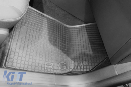 Specific rubber mats suitable for Renault Clio V after 2019, 4-piece set, black color-image-6249891