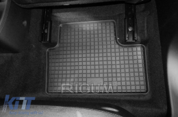 Specific rubber mats suitable for Renault Clio V after 2019, 4-piece set, black color-image-6249892