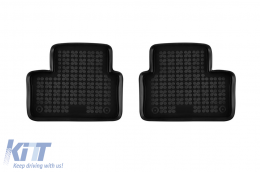 Specific rubber mats suitable for Renault Clio after 2019, 4-piece set, black color-image-6216122