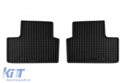 Specific rubber mats suitable for Renault Clio after 2019, 4-piece set, black color-image-6220400