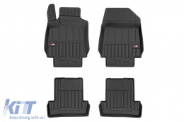 image-33-Specific rubber mats suitable for Renault Clio III 2005-2013 from Frogum 3D ProLine series, 4-piece set, black color, with 24-month warranty
