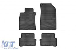 Specific rubber mats suitable for Renault Clio 2005-2012, 4-piece set, black color from Frogum El Toro series - ABFMR6019164