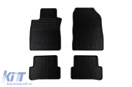 Specific rubber mats suitable for Renault Clio III, Clio Grandtour after 2006, Clio IV, Clio IV Grandtour after 2012, 4-piece set, black color - ABFMR6023554