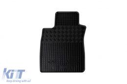 Specific rubber mats suitable for Renault Clio III, Clio Grandtour after 2006, Clio IV, Clio IV Grandtour after 2012, 4-piece set, black color-image-6248902