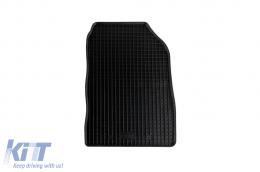 Specific rubber mats suitable for Renault Clio III, Clio Grandtour after 2006, Clio IV, Clio IV Grandtour after 2012, 4-piece set, black color-image-6248903