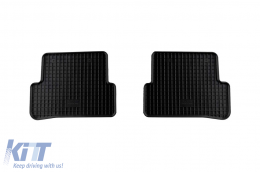 Specific rubber mats suitable for Renault Clio III, Clio Grandtour after 2006, Clio IV, Clio IV Grandtour after 2012, 4-piece set, black color-image-6248904