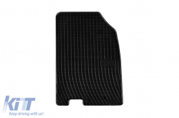 Specific rubber mats suitable for Renault Fluence after 2010, 4-piece set, black color-image-6230372