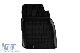 Specific rubber mats suitable for Renault Kadjar after 2015, 4-piece set, black color-image-6216091