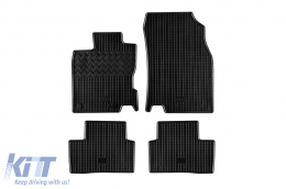 Specific rubber mats suitable for Renault Kadjar after 2015, 4-piece set, black color - ABFMR6023642