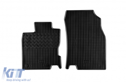 Specific rubber mats suitable for Renault Kadjar after 2015, 4-piece set, black color-image-6249387