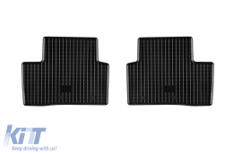 Specific rubber mats suitable for Renault Kadjar after 2015, 4-piece set, black color-image-6249388