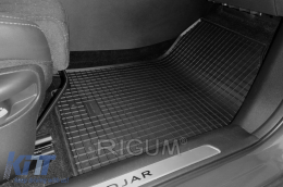 Specific rubber mats suitable for Renault Kadjar after 2015, 4-piece set, black color-image-6249390