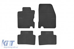 Specific rubber mats suitable for Renault Kadjar after 2015, 4-piece set, black color - ABFMR6024045