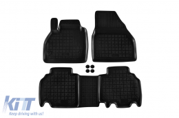 image-5-Specific rubber mats suitable for Renault Kangoo 2008-2021, 3-piece set, black color