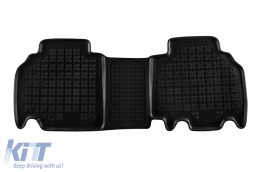 Specific rubber mats suitable for Renault Kangoo 2008-2021, 3-piece set, black color-image-6216049