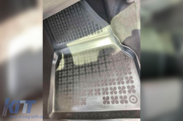 Specific rubber mats suitable for Renault Kangoo 2008-2021, 3-piece set, black color-image-6216051