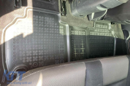 Specific rubber mats suitable for Renault Kangoo 2008-2021, 3-piece set, black color-image-6216052