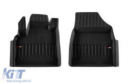 image-57-Specific rubber mats suitable for Renault Kangoo E-tech Electric after 2021, 2-piece set, black color, with 24-month warranty