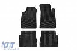 Specific rubber mats suitable for Renault Kangoo 1998-2008, 4-piece set, black color from Frogum El Toro series - ABFMR6019137