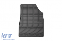Specific rubber mats suitable for Renault Kangoo E-tech Electric after 2021 for first row seats, 2-piece set, black color-image-6250872