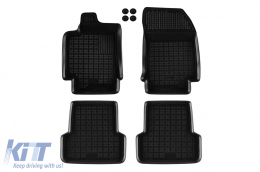 image-3-Specific rubber mats suitable for Renault Laguna 2007-2015, 4-piece set, black color