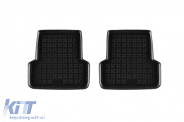 Specific rubber mats suitable for Renault Laguna 2007-2015, 4-piece set, black color-image-6216036