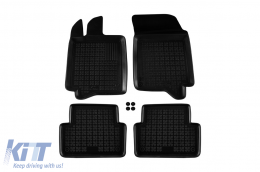 image-8-Specific rubber mats suitable for Renault Laguna 2001-2007, 4-piece set, black color