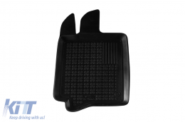 Specific rubber mats suitable for Renault Laguna 2001-2007, 4-piece set, black color-image-6216065