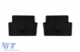 Specific rubber mats suitable for Renault Laguna hatchback, wagon after 2007, 4-piece set, black color-image-6228751